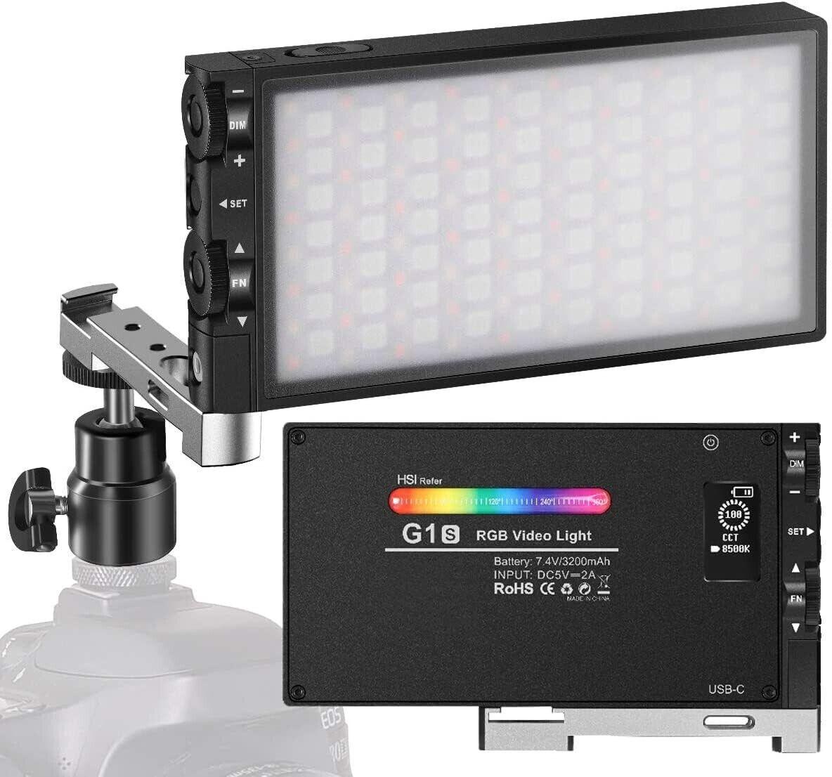 Pixel G1s RGB LED Videoleuchte Eingebaut 12W Akku Video Licht Volle Farbe und