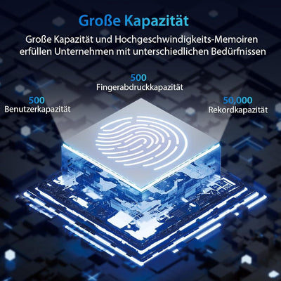 NGTeco AS10 - Zeiterfassung für Kleinbetriebe Kein Netzwerk Erforderlich,