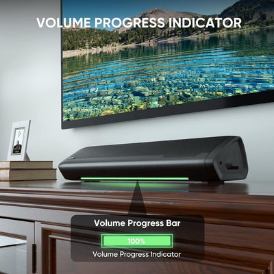 Saiyin Soundbar für TV, Soundbar mit Bluetooth, optisch, AUX-Eingänge DS6305