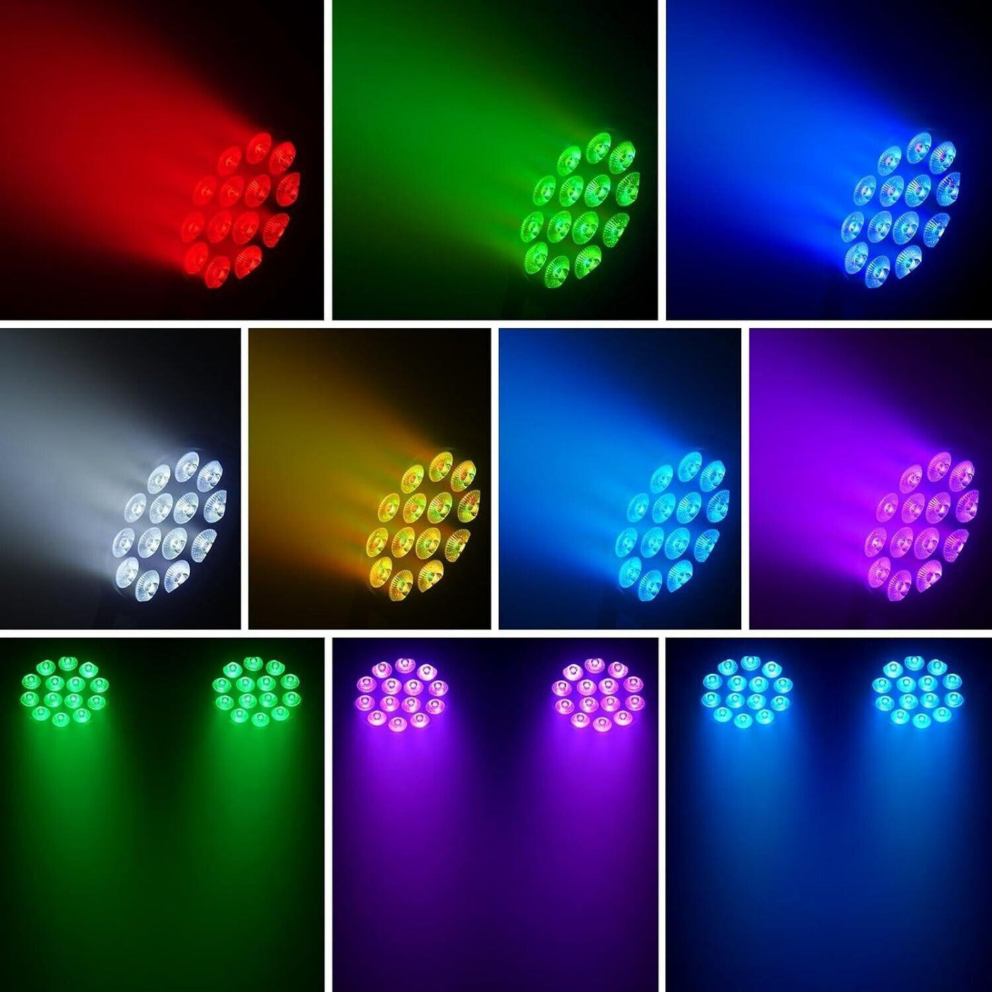Spotlight Paar LED Party Lichter 14 * 6W RGBW DMX512 Disco DJ Lichter mit Fernbe