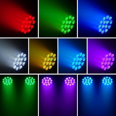 Spotlight Paar LED Party Lichter 14 * 6W RGBW DMX512 Disco DJ Lichter mit Fernbe