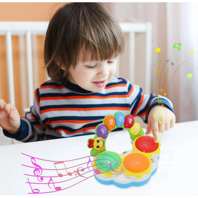 Powiller Baby-Musikinstrument-Spielzeug, Früherziehungs-Baby-Schlagzeug, Baby-Tr