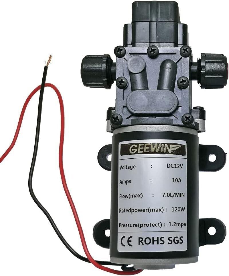 GEEWIN 12V 174PSI 7.0L/m Frischwasser Hochdruck-Membranpumpe selbstansaugend mit