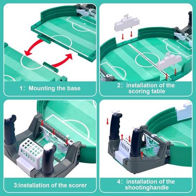 Tischfußballspiel mit 6 Fußbälle Mini Tischkicker Desktop Spielzeug Kinder