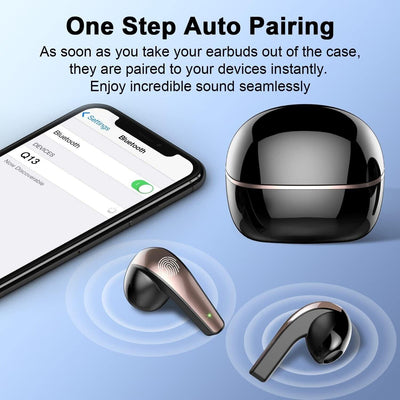 Dobopo - kabellose Bluetooth 5.3 In-Ear-Kopfhörer mit 4 Mikrofonen,