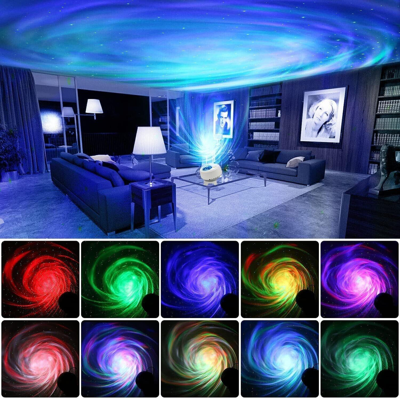 Northern Lights Aurora Projektor + Sternenprojektor 2 in 1 - Ohne zubehör