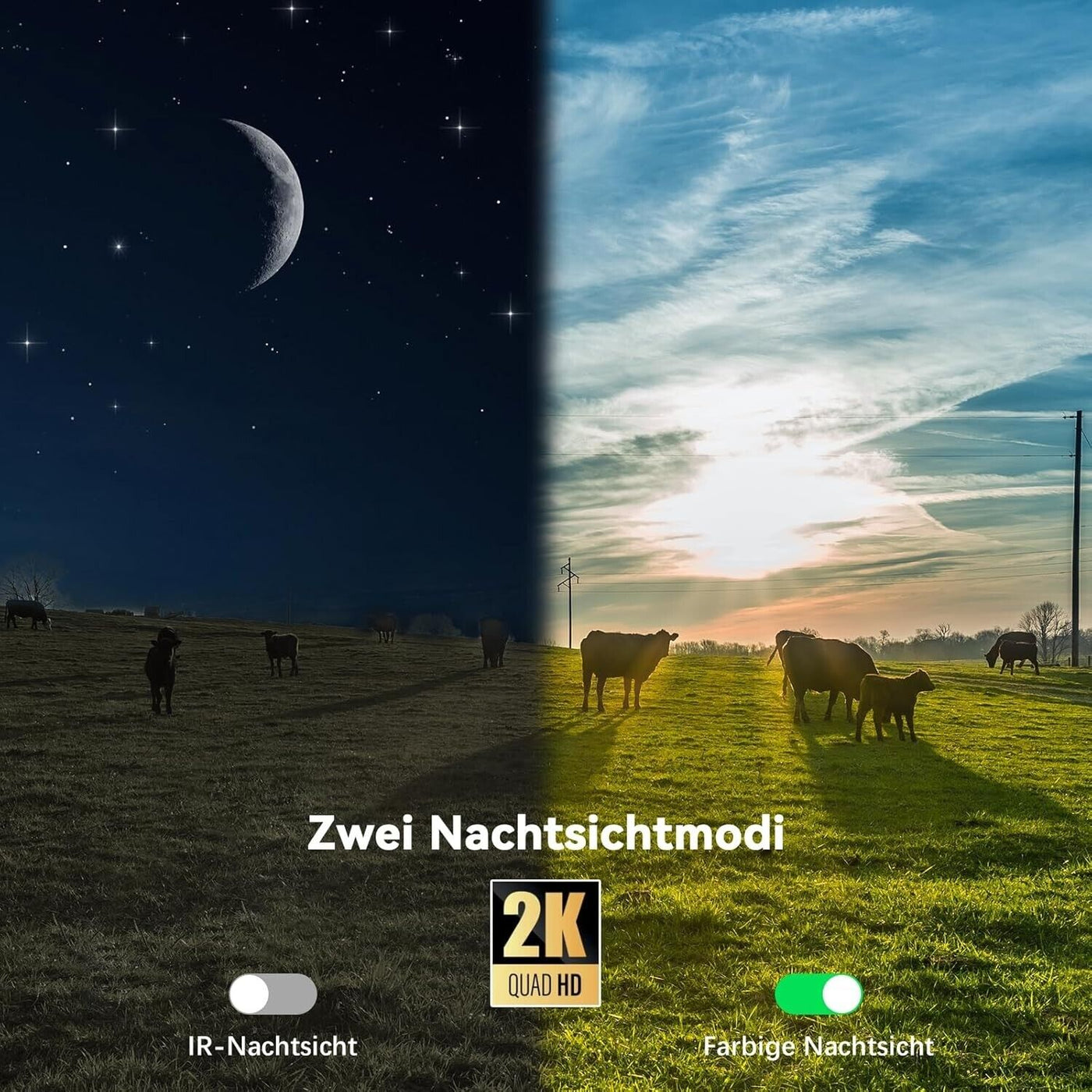 Xega XG-07 - 3G/4G LTE Überwachungskamera Aussen Solar 2K HD 3MP PTZ Kabel (D3)