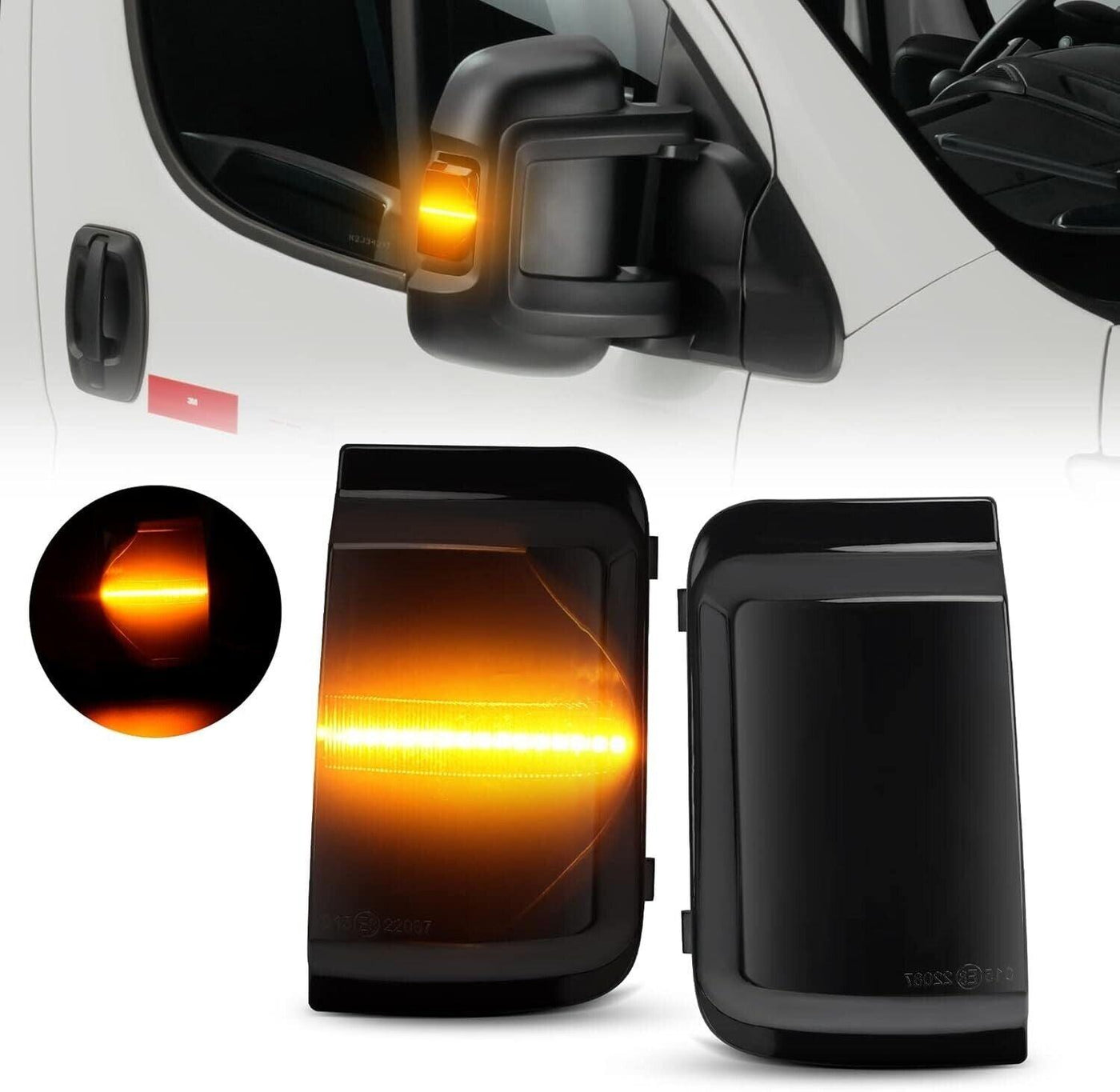 SUPAREE Auto-Blinker, LED-Blinker, Seitenspiegel, Blinker, für Ducato Boxer Jump