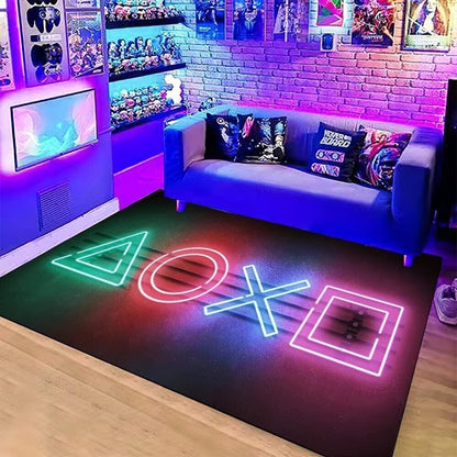 Fallenove Game Controller Teppich Floor Mat Playstation Gamingzimmer Rutschfest