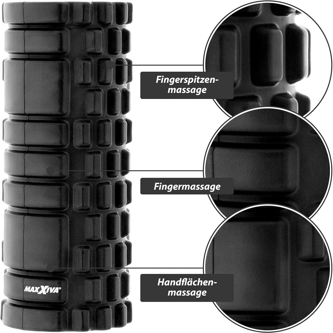 MAXXIVA Massagerolle 33x14 cm Faszienrolle Trainings-Rolle Fitness-Zubehör Fitn