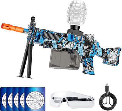 VAAGHANM Gel Ball Blaster, Taktische Lichter & Schutzbrille, Elektrisch - Orbeez