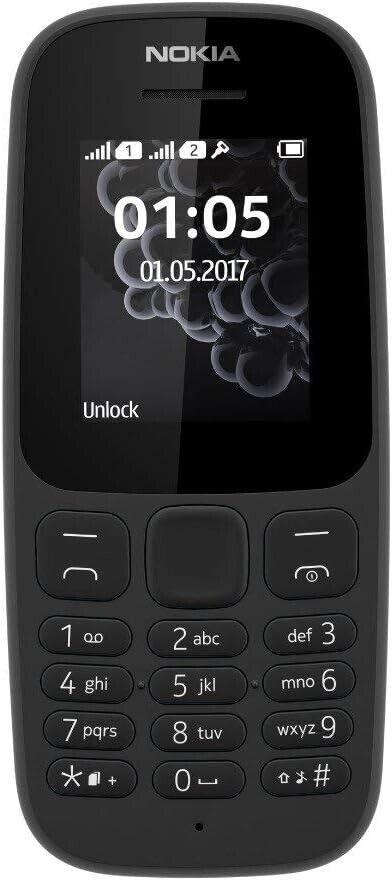 Nokia 105 (2017) - Schwarz (Ohne Simlock) (dual-SIM)