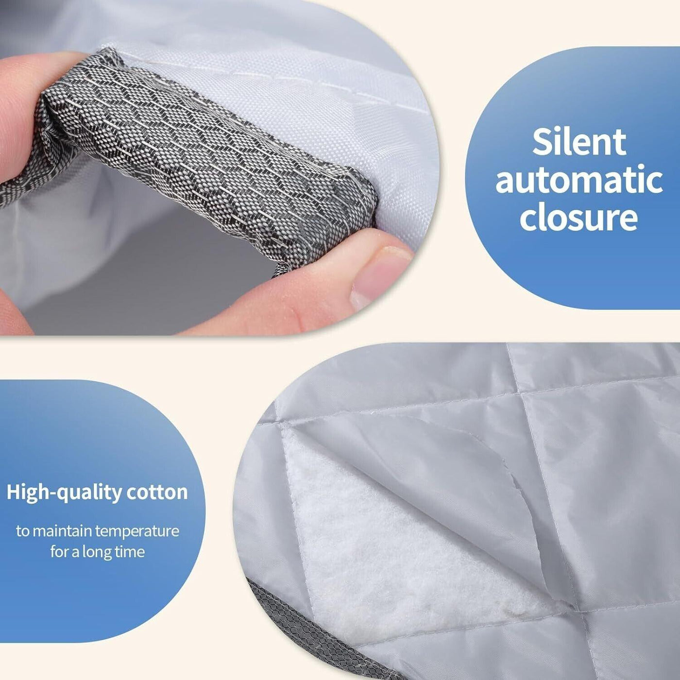 Meet Beauty Wärmeschutzvorhang Magnet für Türen, Upgrade Thermo Türvorhang Ohne