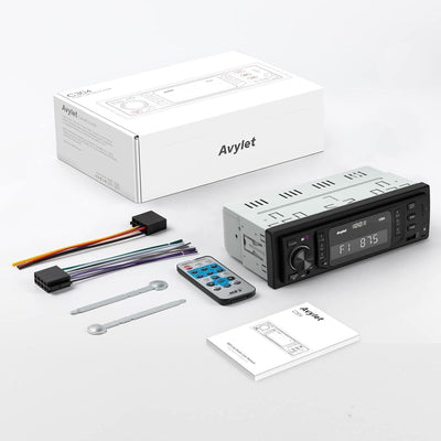 Autoradio Bluetooth 5.0,Avylet RDS/FM/AM/7 Farben 1 Din Autoradio mit Freisprech