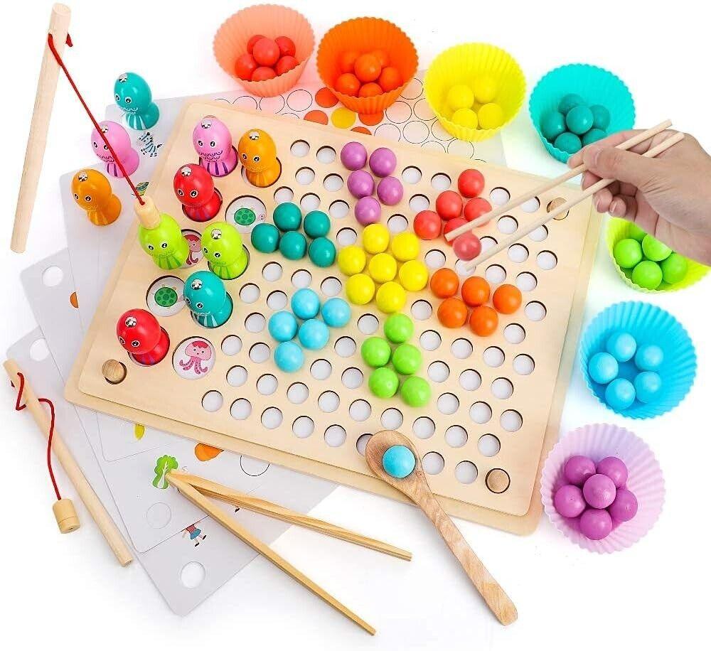 Beebeerun-Spielzeug 3 4 5 6 7 8 9 Jahre alt, Holzspielzeug für Jungen und Mädch
