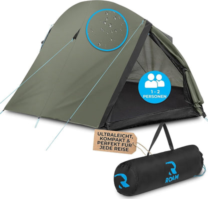 ROAM 1-2 Personen Campingzelt ultraleicht, schneller Aufbau, Wasser-/Wetterfest