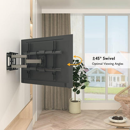 BONTEC TV Wandhalterung für 32-80 Zoll bis zu 60kg Schwenkbar Neigbar Universal