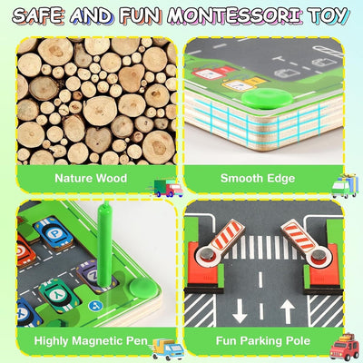 Montessori Magnetische Buchstaben Alphabet Puzzles Lernspielzeug Feinmotorik