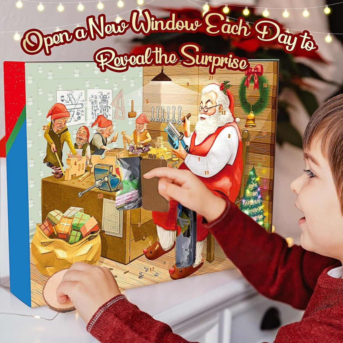 Weihnachts Adventskalender kinder: 24 DIY Bastelsets,Weihnachtsdekoration a