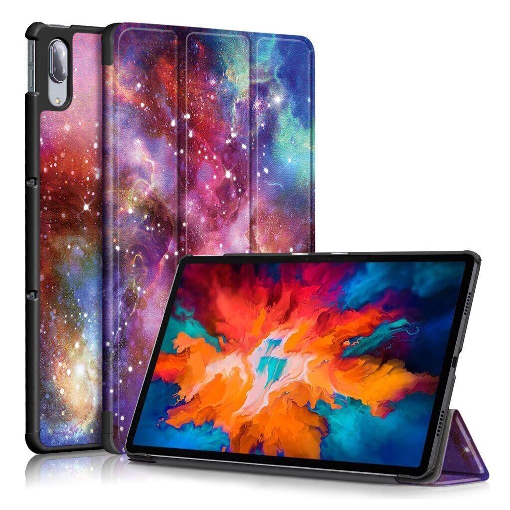 LENOVO TAB P11 PRO DREIFACH GEFALTET MUSTER LEDER HÜLLE - COSMIC SPACE