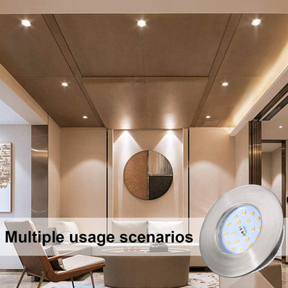 Kimjo LED Einbaustrahler Ultra Flach 5W Warmweiss 3000K 10Stck