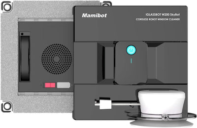 Mamibot W200 Hochwertig Kabellos Fensterputzroboter, Fensterputzer -WEIß