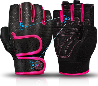MOREOK Gewichtheber Handschuhe Workout Handschuhe - L