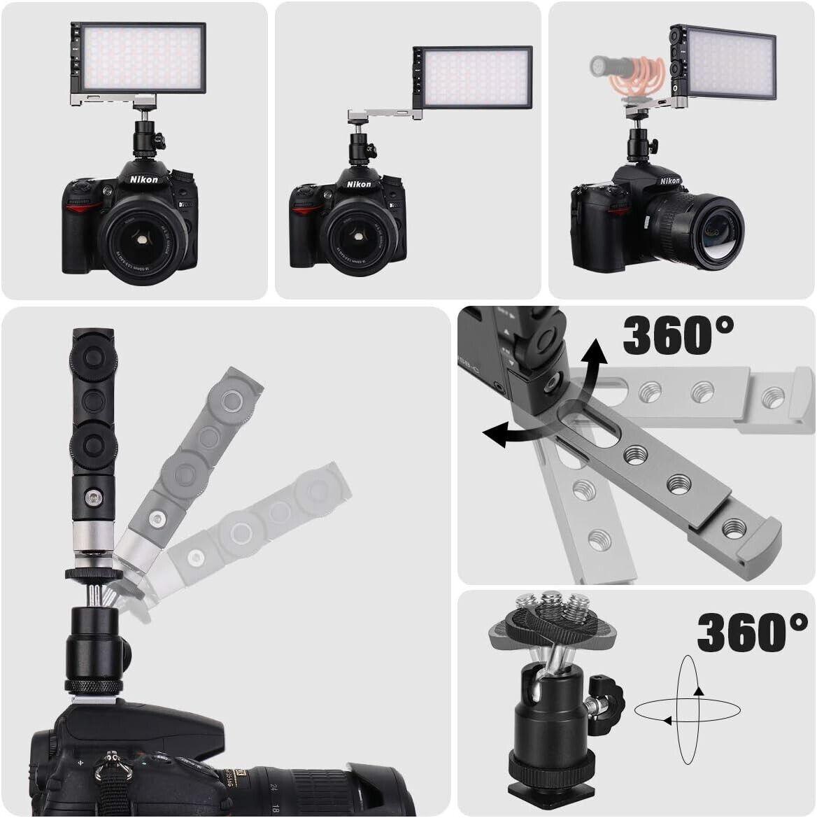 Pixel G1s RGB LED Videoleuchte Eingebaut 12W Akku Video Licht Volle Farbe und