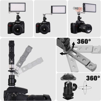 Pixel G1s RGB LED Videoleuchte Eingebaut 12W Akku Video Licht Volle Farbe und