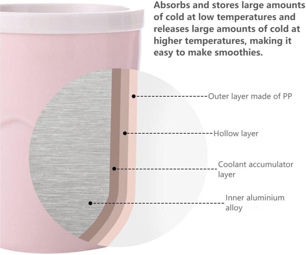 Frozen Magic Squeeze Cup Slushy Maker Cup Slush Ice Becher mit 1 Löffel