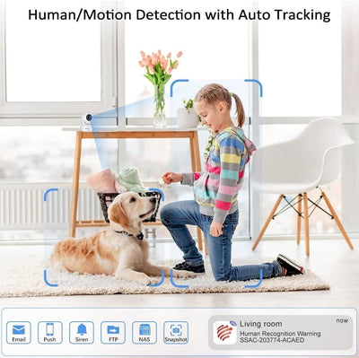 Ctronics 710C-P2 2.5K 4MP WLAN Überwachungskamera Innen(Ohne USBC Kabel)