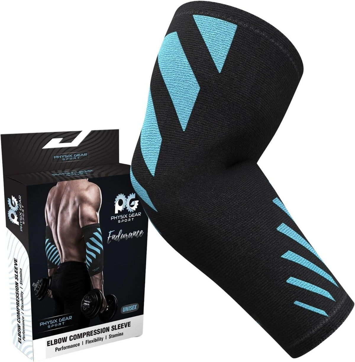 Physix Gear Sport Ellenbogen Sehnenscheidenentzündung, Arm und Kompressionsmansc