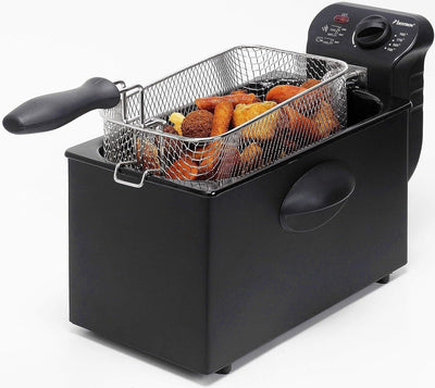 Bestron Öl-Fritteuse mit Kaltzonentechnologie, Fritteuse mit 3.5 Liter  bis 190°