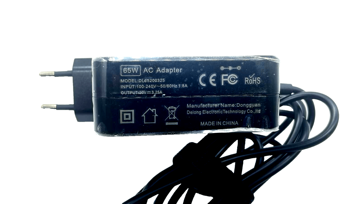 PC-Netzteil DL65200325 65 W 3,25 A 1,8 A 100 – 240 V Ladegerät Schwarz L-förmige