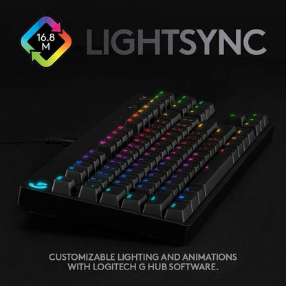 Logitech G PROTKL mechanische Gamingtastatur GX-Blue Clicky LIGHTSYNC RGB Esport