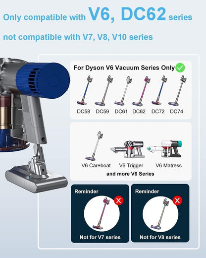 DTK Ersatzakku für Dyson Staubsauger V6 Akku Batterie DC58 DC59 DC61 DC62 Animal