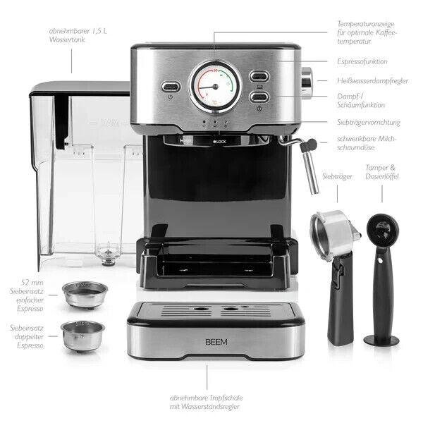 BEEM ESPRESSO-SELECT Espressomaschine - Edelstahl