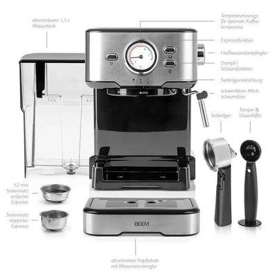 BEEM ESPRESSO-SELECT Espressomaschine - Edelstahl