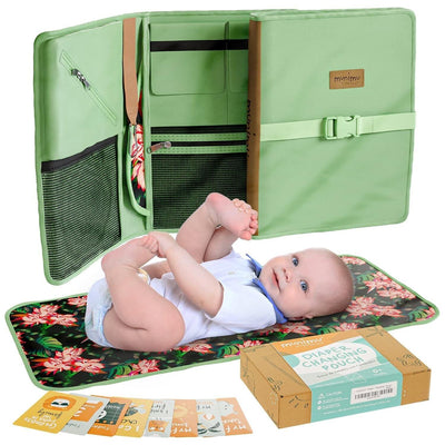 munimi stylische Wickeltasche mit Wickelunterlage