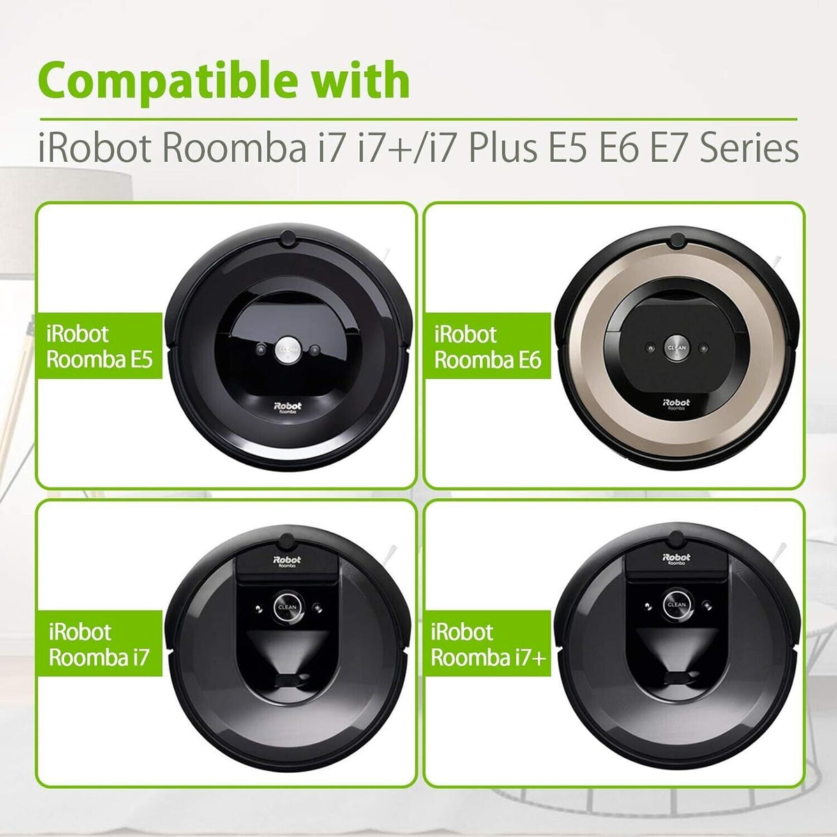 morpilot Ersatzteile für iRobot Roomba i7 i7+ / i7 Plus E5 E6 E7, (A2)