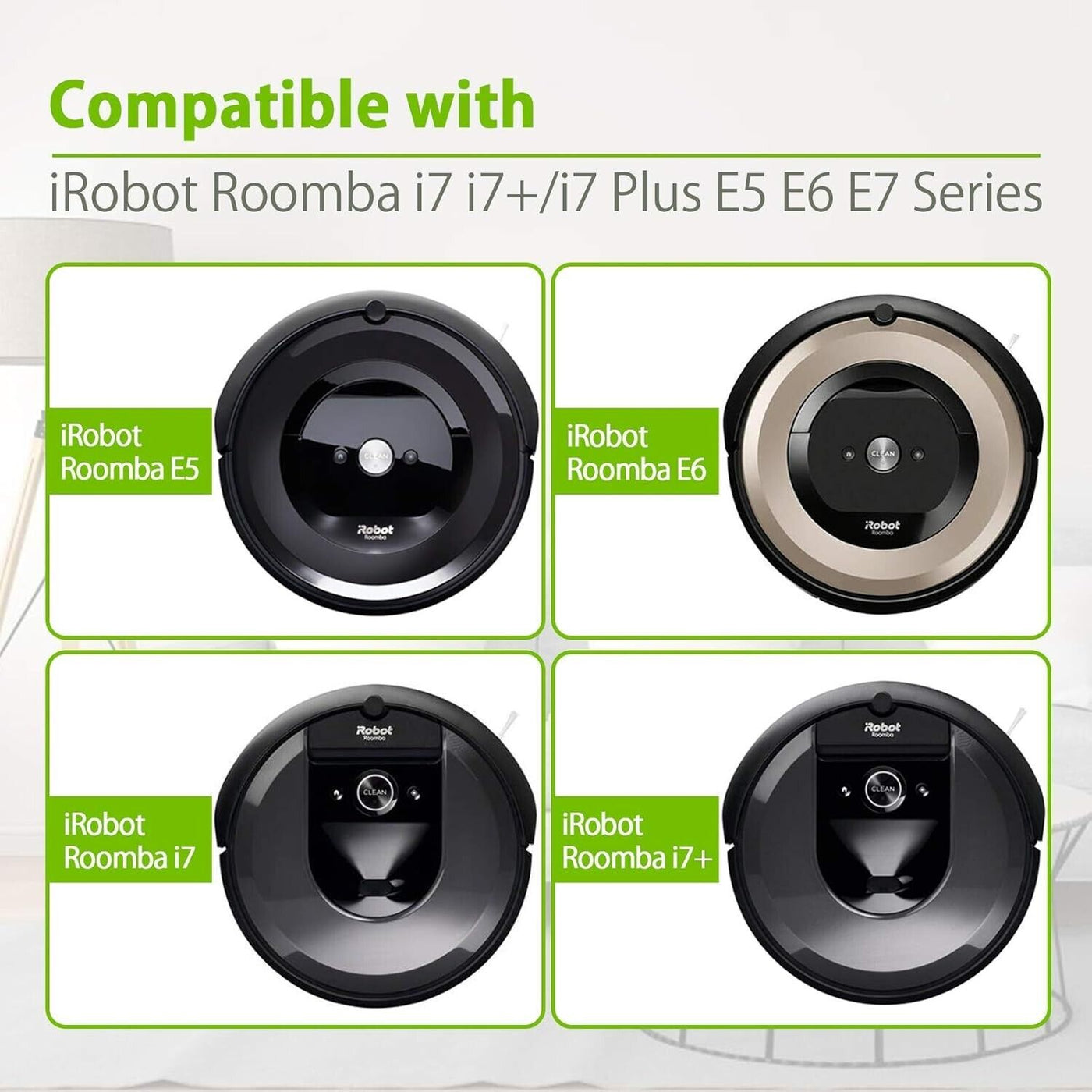morpilot Ersatzteile für iRobot Roomba i7 i7+ / i7 Plus E5 E6 E7, (A2)