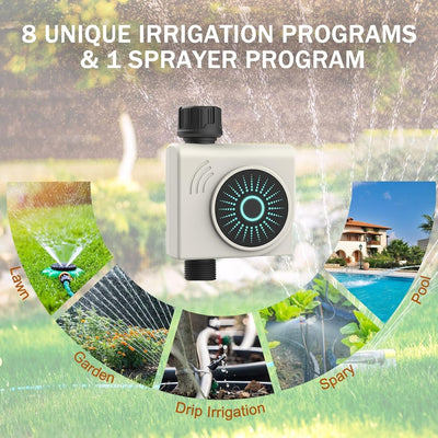 Kazeila Bluetooth WiFi Bewässerungscomputer, Intelligente Automatische Bewässeru