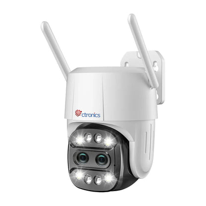 Ctronics 760c - 6-fach Hybrid-Zoom-Überwachungskamera für den Außenbereich(E1)