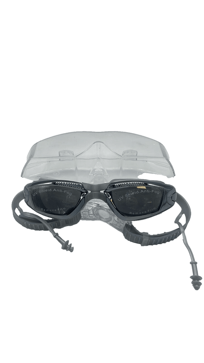 Schwimmbrille für Herren und Damen mit Nasenclip Ohrstöpsel und Etui, Hochleistu