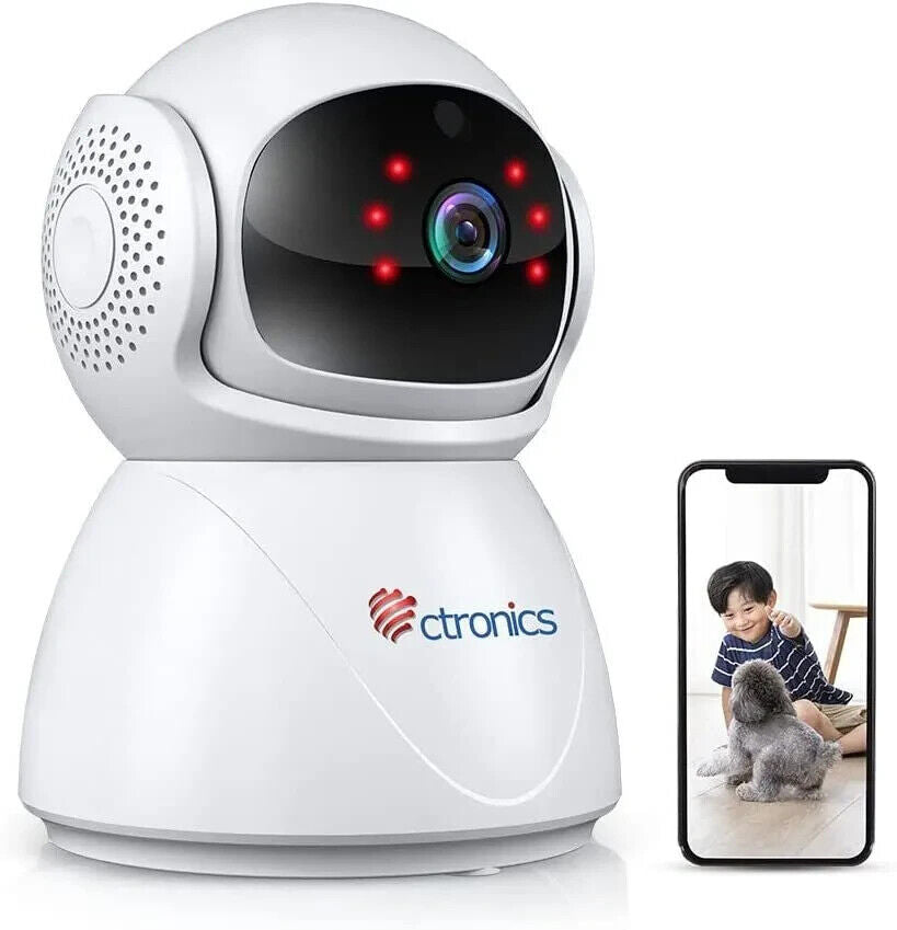 ctronics 570c -  5MP PTZ Überwachungskamera Innen WLAN, IP Kamera 355°/90°
