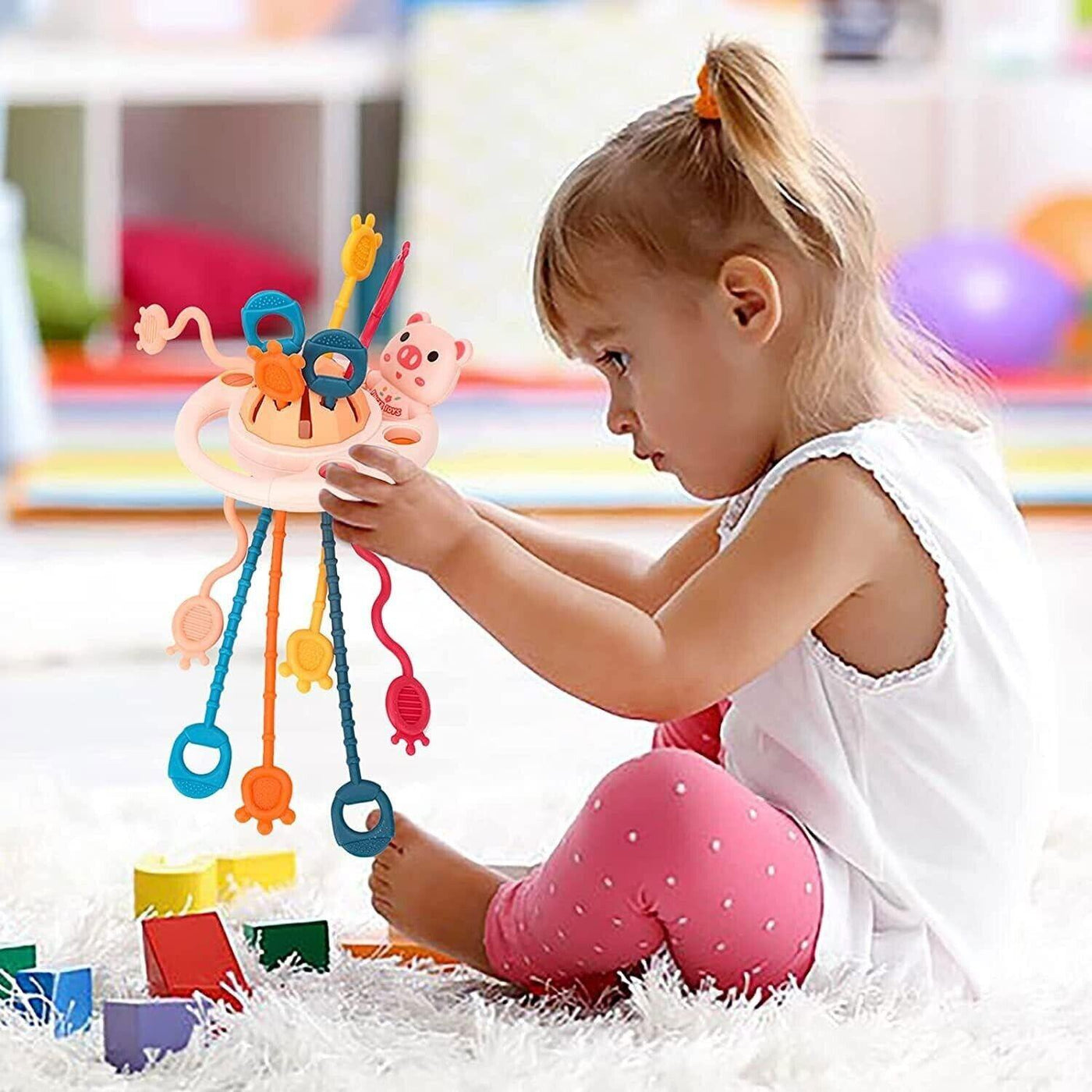 Montessori Spielzeug ab 1 Jahr, Sensorisches Babyspielzeug,(Bär Motiv)