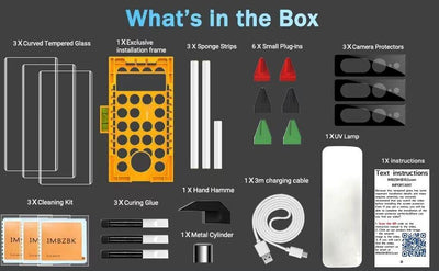 IMBZBK [3+3 Stück] Schutzfolie für Google Pixel 7 Pro Panzer Schutz Glas Screen