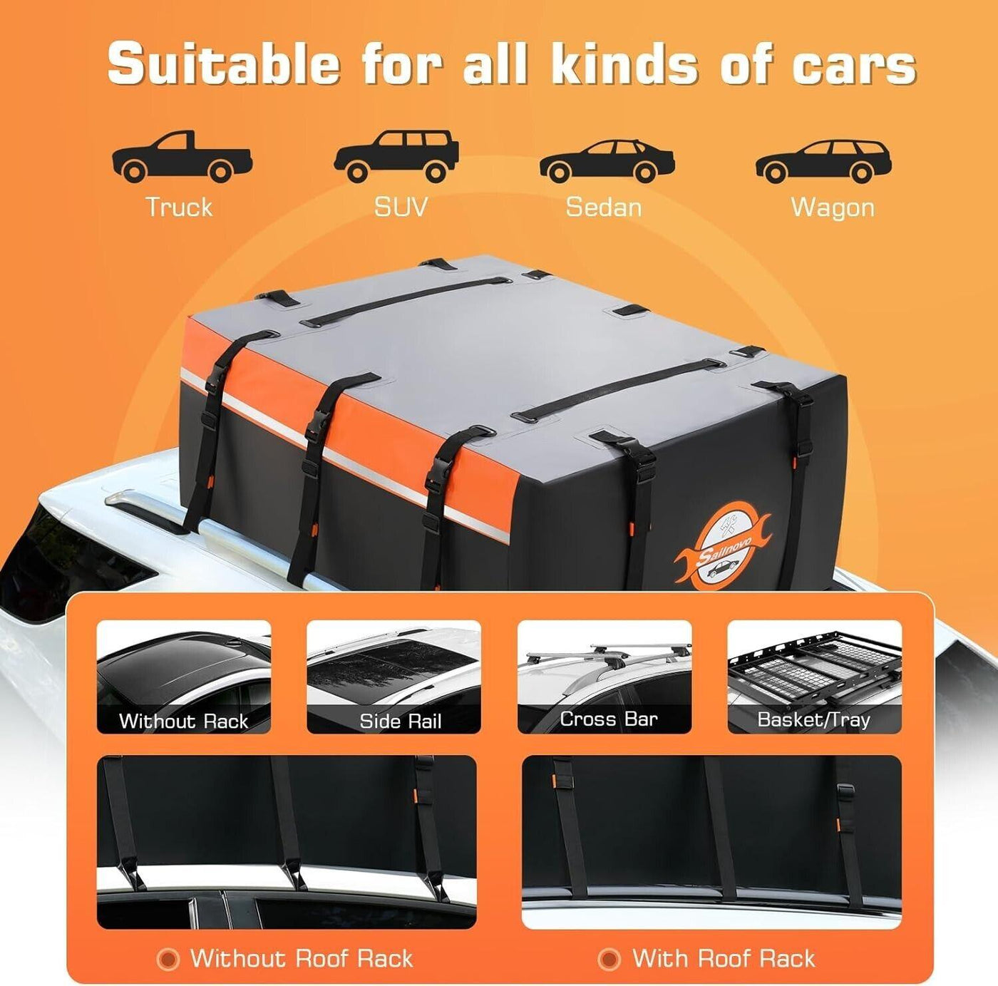 Sailnovo Auto-Dachtasche Gepäcktasche Wasserdicht 6 Kubikmeter alle Fahrzeuge