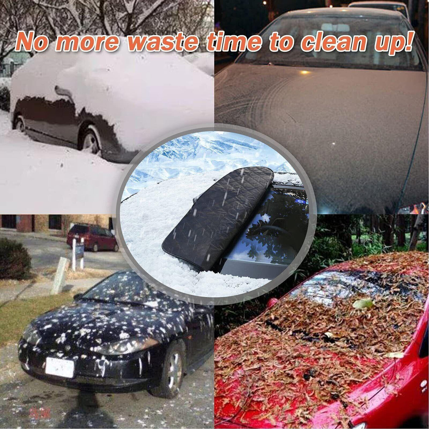 Bigmeda Frontscheibenabdeckung Auto Scheibenabdeckung Auto Winter