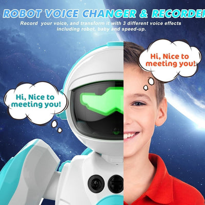 VATOS 2x Ferngesteuerte Roboter Ki Spielzeug Sprachwechsler-rekorder prog. Hand.